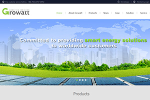 新能源科技外贸公司-外贸soho网站设计